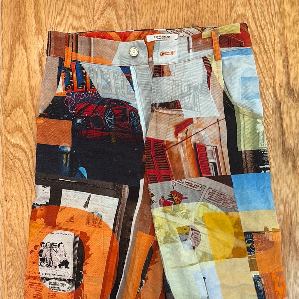 Peppermayo Comic Patterned Pants - image 1